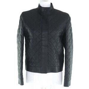 ◇hermes 2023 3h1207d1 Deerskin Leather Jacket With Serie Button Black 36 Made